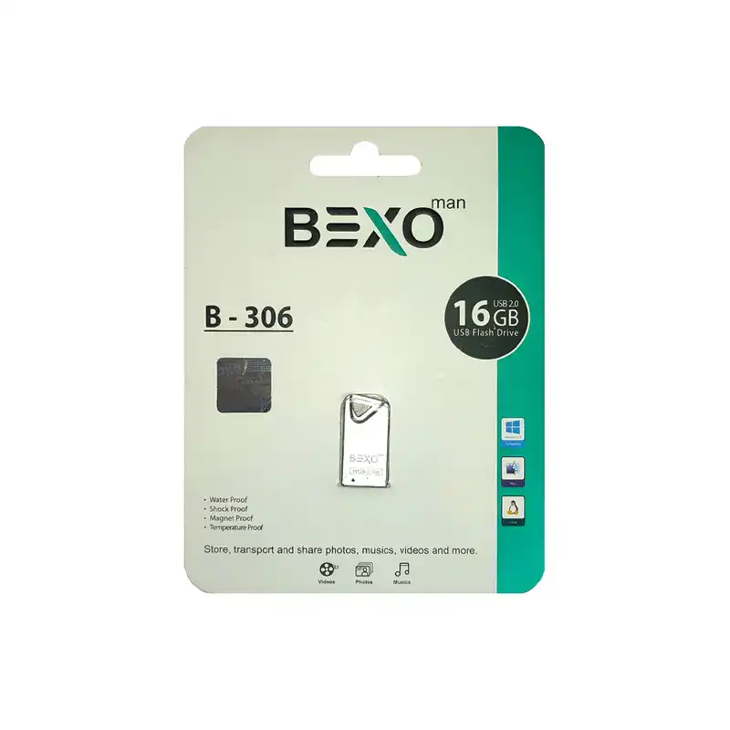 فلش مموری بکسو مدل B-306 ظرفیت 16 گیگابایت