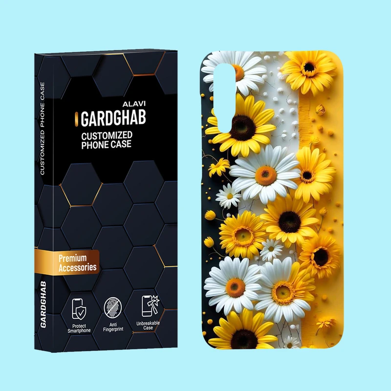کاور گارد قاب علوی مدل گل مناسب برای گوشی موبایل سامسونگ Galaxy A50 / A50s / A30s