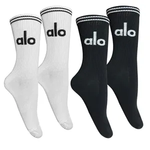 جوراب ساق بلند مدل پنبه کش اسپرت یوگا بسته 2 عددی