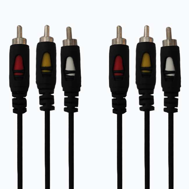 کابل تبدیل 3 به 3 RCA اورنج مدل 163 طول 1.5 متر