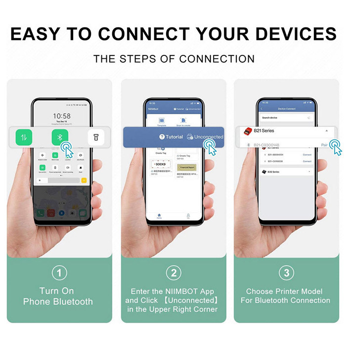 پرینتر لیبل زن نیمبات مدل Jingchen B21