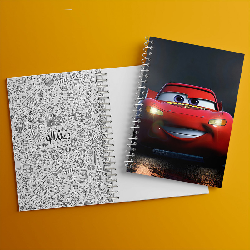 دفتر نقاشی 50 برگ خندالو طرح ماشین ها کد N4738