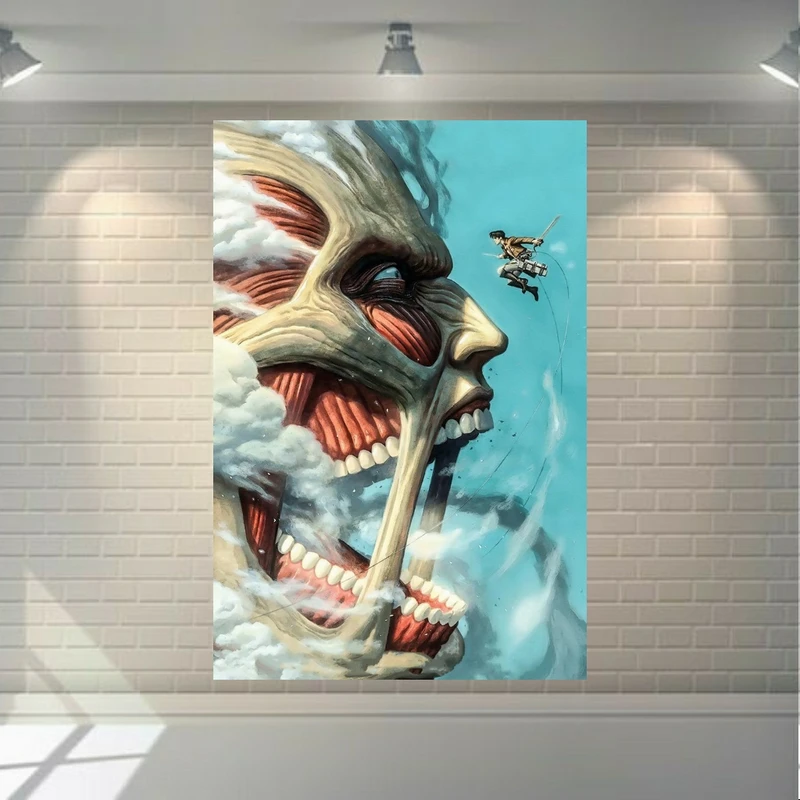 تابلو بوم طرح اتک آن تایتان - Attack on Titan مدل SDB3206