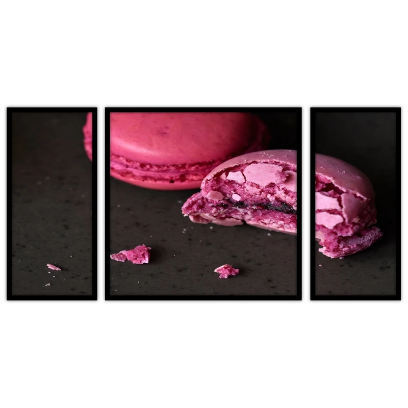 تابلو بکلیت طرح کافه  کیک و شیرینی  مدل B-bu3472 مجموعه 3 عددی