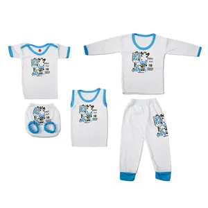 ست 5 تکه لباس نوزادی مدل زرافه قد بلند کد 2