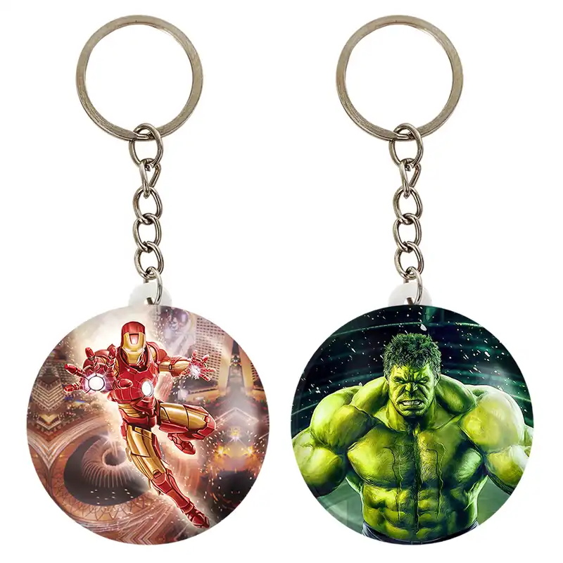 جاکلیدی خندالو مدل هالک و آیرون من مارول Marvel کد 1937619381 مجموعه 2 عددی