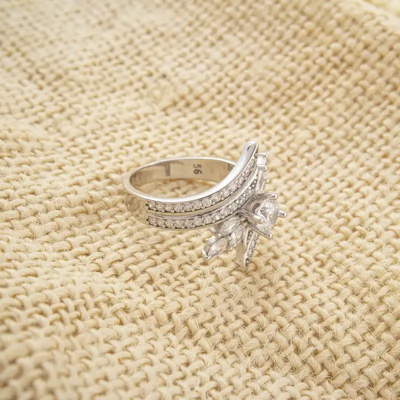 انگشتر نقره زنانه آمیتیس مدل AMT_R096