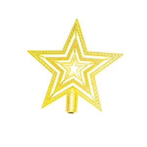 آویز تزیینی مدل  ستاره سر درخت HT-15