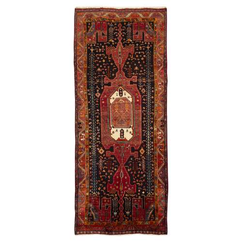 فرش دستبافت چهار و نیم متری طرح کردی کد 11.48.2999