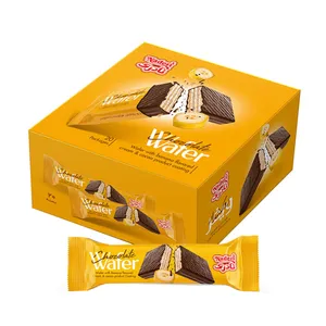 ویفر روکش دار موز و کاکائو نادری - 30 گرم بسته 20 عددی