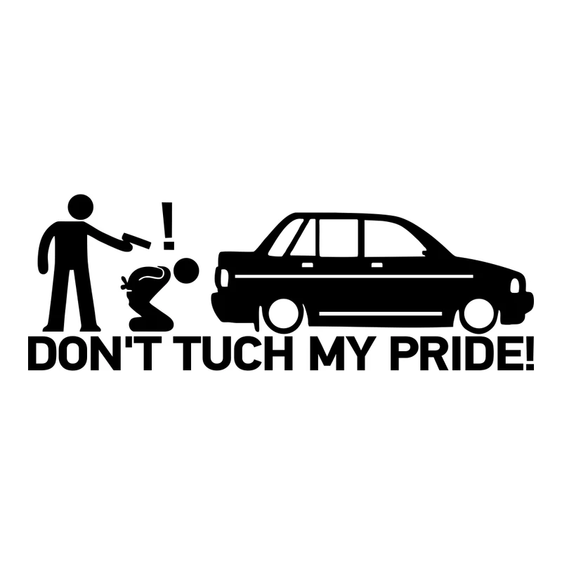 برچسب بدنه خودرو طرح Dont Tuch My Pride کد MT-B345 