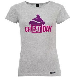 تی شرت آستین کوتاه زنانه 27 مدل Cheat Day کد MH1190