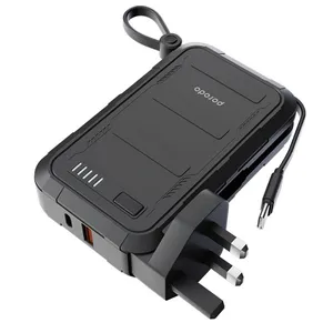 پاوربانک و شارژر دیواری پرودو مدل PD-PBFCH051 ظرفیت 10000 میلی آمپر ساعت