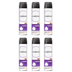 فوم اصلاح کاسپین مدل  مدل Sensitive Skin حجم 200 میلی لیتر بسته 6 عددی 