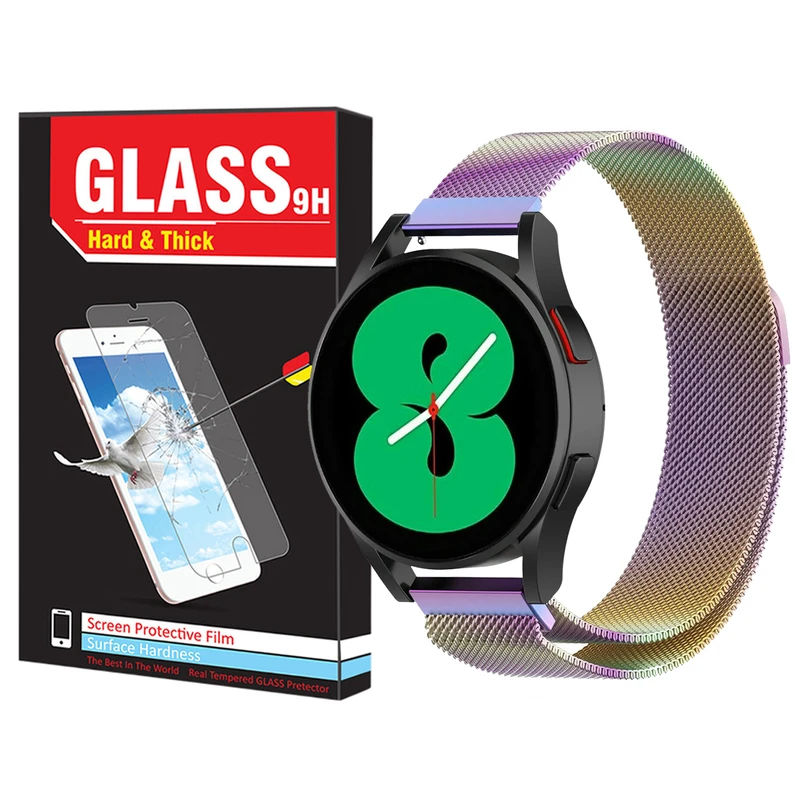 بند هارد اند تیک مدل New Milanese مناسب برای ساعت هوشمند سامسونگ Galaxy Watch Active 1 / Active 2 40mm / Active 2 44mm / Watch 3 41mm / Galaxy Watch 4 40mm / watch 4 42mm / watch 4 44mm / watch 4 46mm