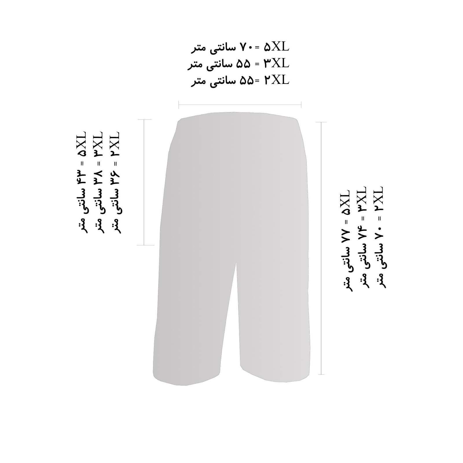  شلوارک مردانه فتوحی کد RK-40549 -  - 3