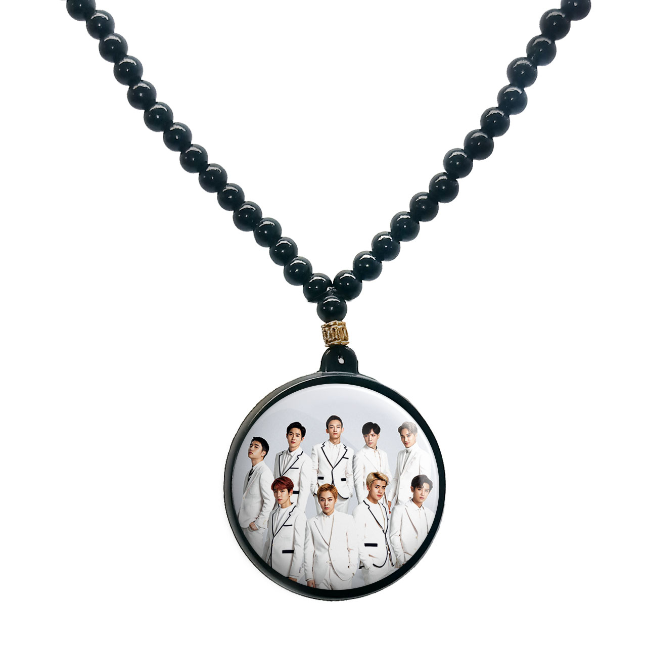 گردنبند پرمانه طرح exo کد pmd.14170 مدل دو طرفه