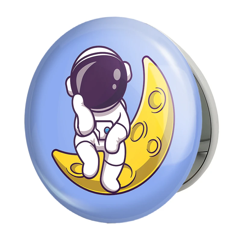 آینه جیبی خندالو طرح فضانورد مدل تاشو کد 25070 