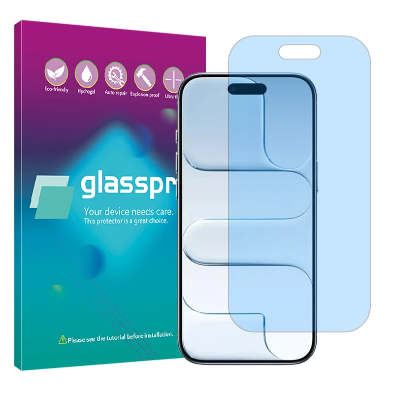 محافظ صفحه نمایش گلس پرو مدل مات آنتی بلو مناسب برای گوشی موبایل اپل iPhone 17 Air