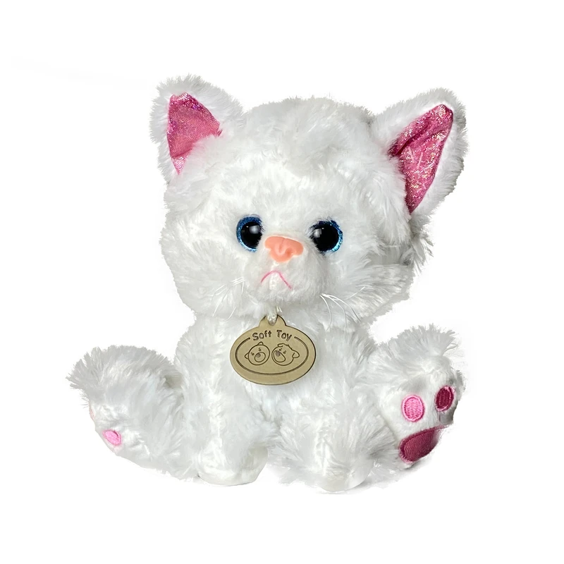عروسک مدل موزیکال طرح گربه کیوت کد BOBO136 ارتفاع 20 سانتی متر
