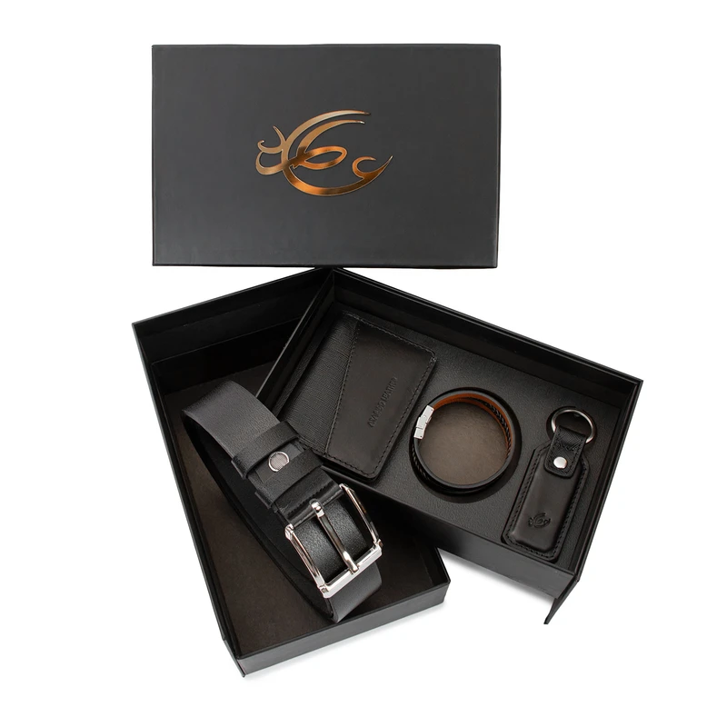ست هدیه چرم طبیعی چرم عطارد مدل A149