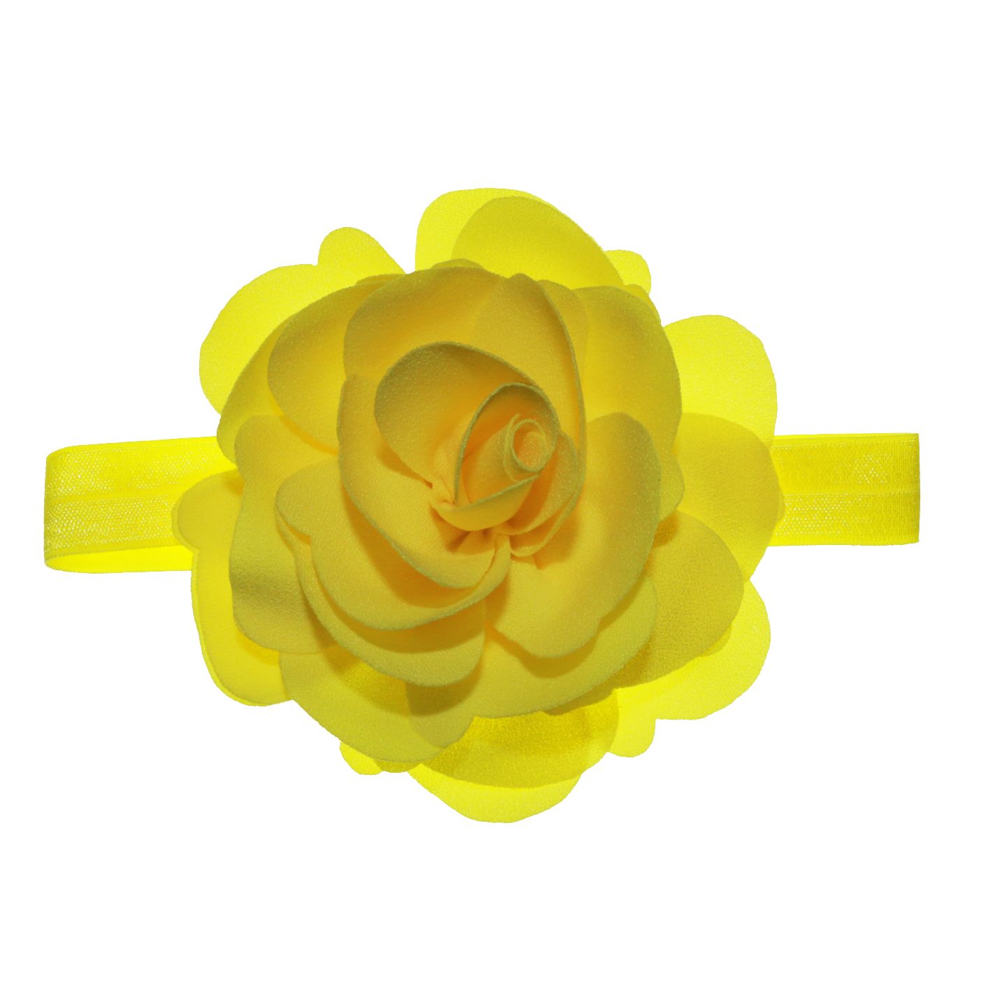 هدبند نوزادی سارینا گل مدل نیکا رنگ زرد -  - 1