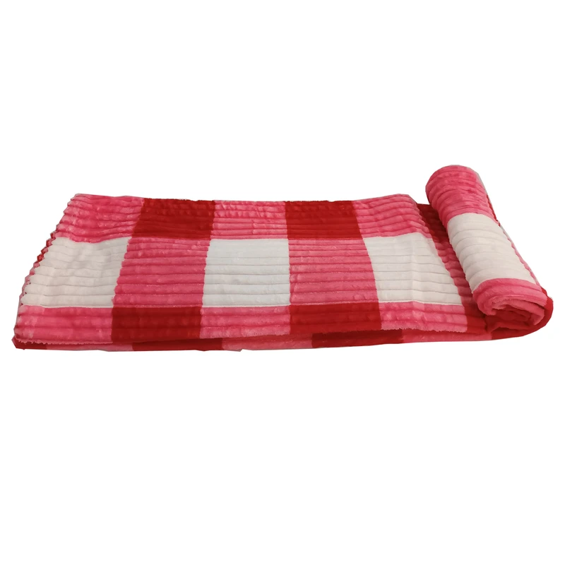 پتو مسافرتی ملک مدل پلیسه ای چهار خونه سایز 210*230 سانتی متر