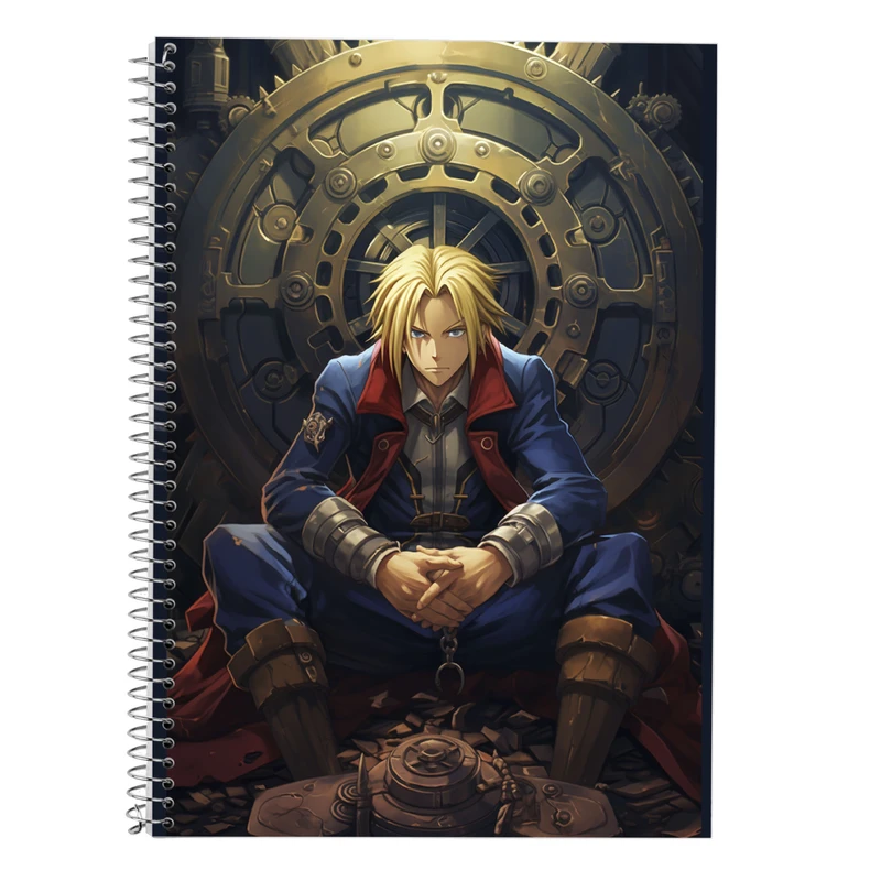دفتر زبان 50 برگ مدوپد مدل سه خط طرح Fullmetal Alchemist کد DF2236