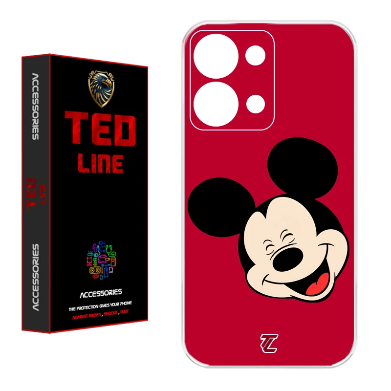 کاور تدلاین طرح میکی موس کد 1213 مناسب برای گوشی موبایل شیائومی Redmi Note 13 4G