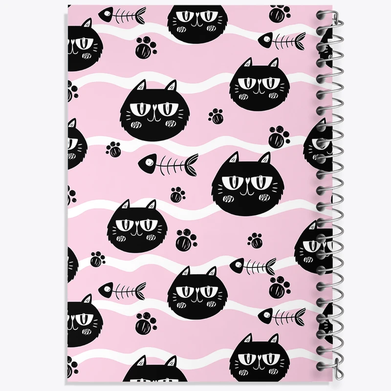 دفتر ژورنال نویسی 50 برگ خندالو مدل نقطه ای طرح گربه (Cat) کد N259