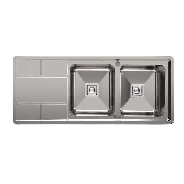 سینک ظرفشویی استیل بیمکث مدل 924 طرح توکار