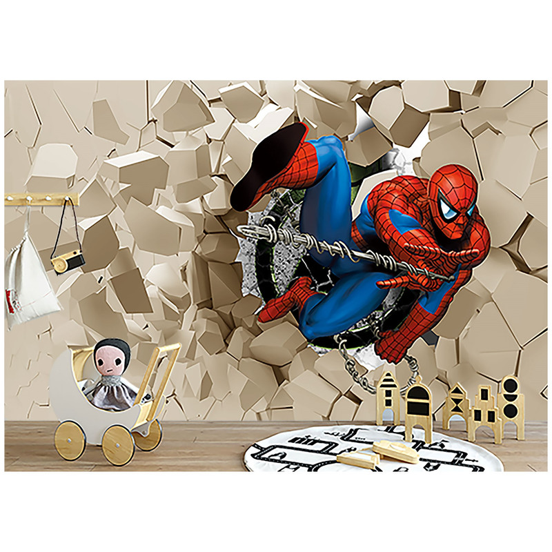 پوستر دیواری اتاق کودک مدل سه بعدی مرد عنکبوتی 1044