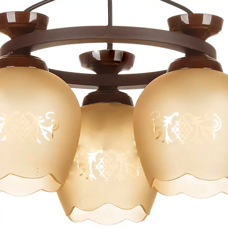 لوستر 3 شعله چشمه نور مدل GA562/3-BR