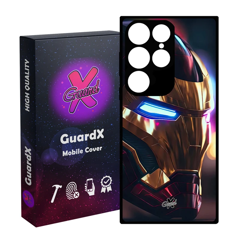 کاور گارد ایکس طرح Iron Man مدل Glass10604 مناسب برای گوشی موبایل سامسونگ Galaxy S24 Ultra