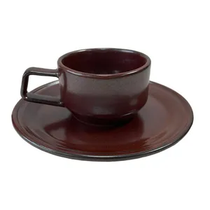 فنجان و نعلبکی سرامیکی مدل آگرین کد 02