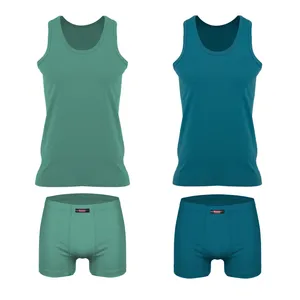 ست شورت و زیرپوش مردانه کیان تن پوش مدل 112320 مجموعه 4 عددی 