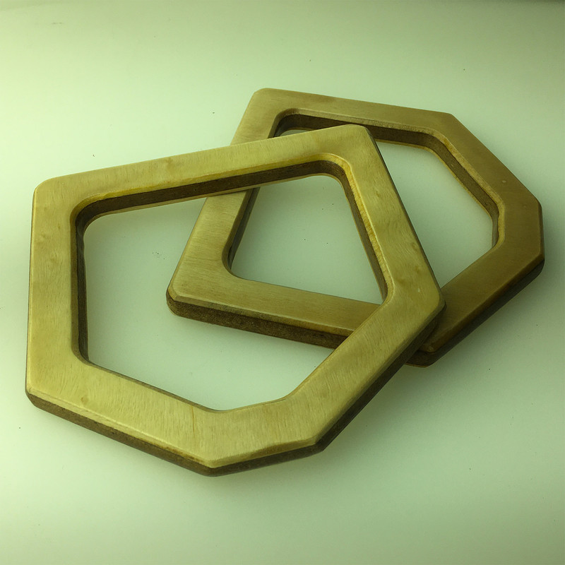 یراق کیف دوزی  مدل ذوزنقه کد Z02 بسته 2 عددی