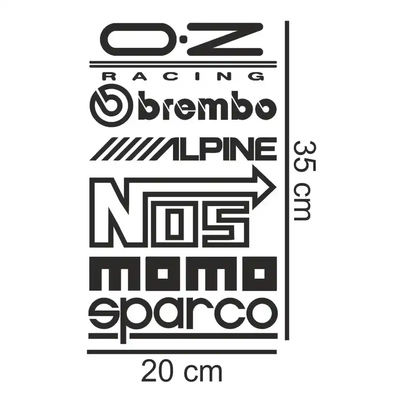 برچسب بدنه خودرو طرح لوگو روی درب مدل k2002