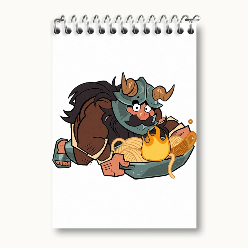 دفتر یادداشت 50 برگ خندالو مدل سنشی انیمه خوشمزه در سیاه چال کد 35886