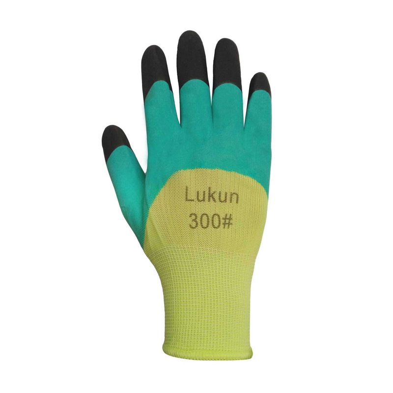 دستکش ایمنی مدل نیتریل فوم انگشت دوبل