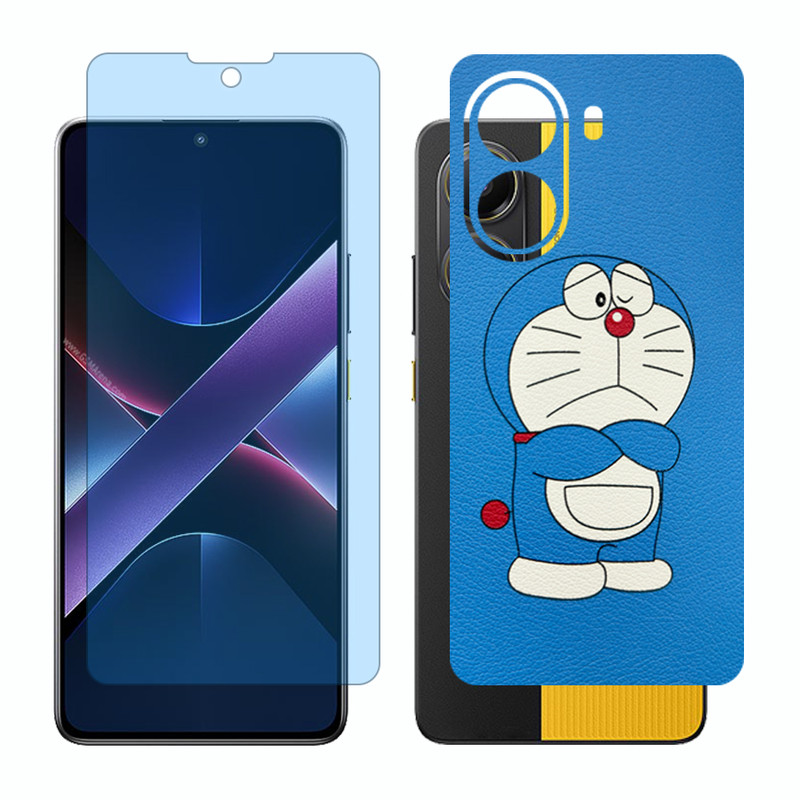 محافظ صفحه نمایش مات آنتی بلو گلس مدل Together مناسب برای گوشی موبایل شیائومی Poco X7 Pro به همراه برچسب پوششی پشت گوشی