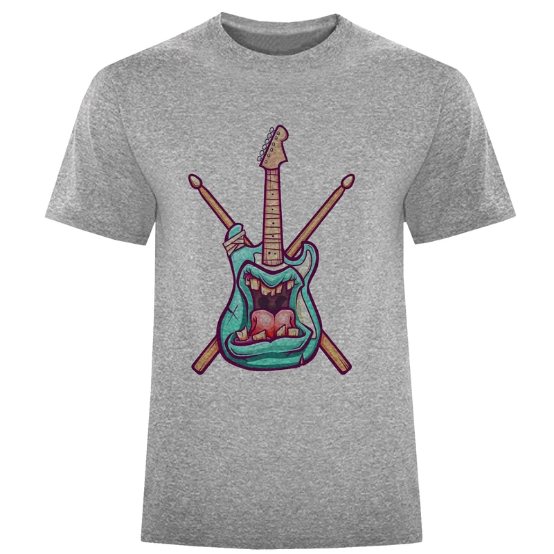 تی شرت آستین کوتاه مردانه مدل گیتار D55