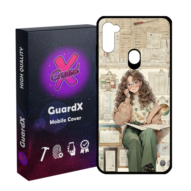 کاور گارد ایکس طرح دخترانه مدل  Glass10718 مناسب برای گوشی موبایل سامسونگ Galaxy A11/M11