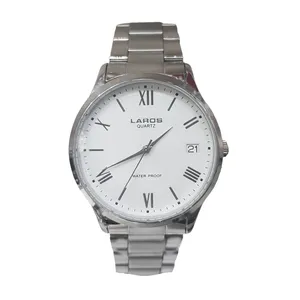 ساعت مچی عقربه‌ای مردانه لاروس مدل کلاسیک استیل کد 44