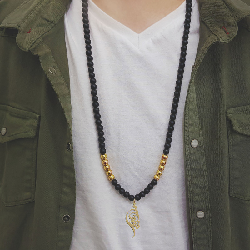 گردنبند نقره مردانه ترمه ۱ مدل نریمان کد ma 1839