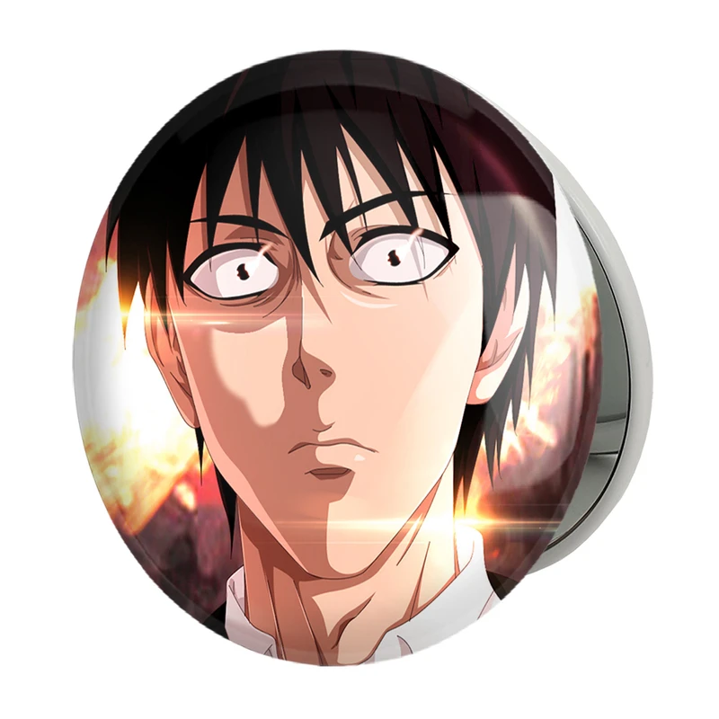 آینه جیبی خندالو طرح سایتاما انیمه مرد تک مشتی One Punch Man مدل تاشو کد 11355 