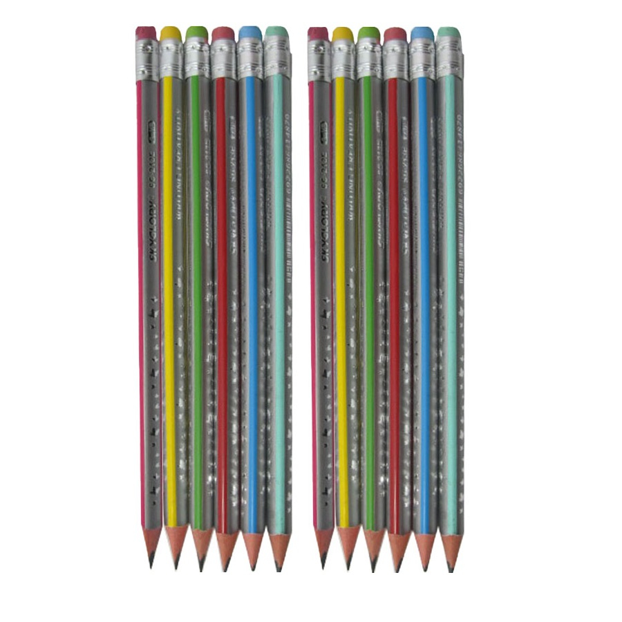 مداد مشکی اسکای گلوری مدل SG-213 E بسته 12 عددی