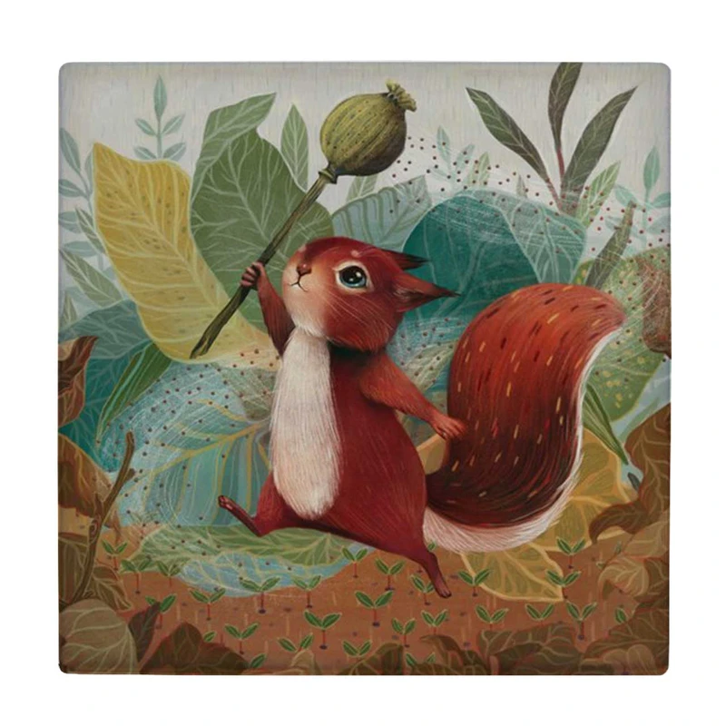  زیر لیوانی  طرح نقاشی سنجاب کد    5930851_4800