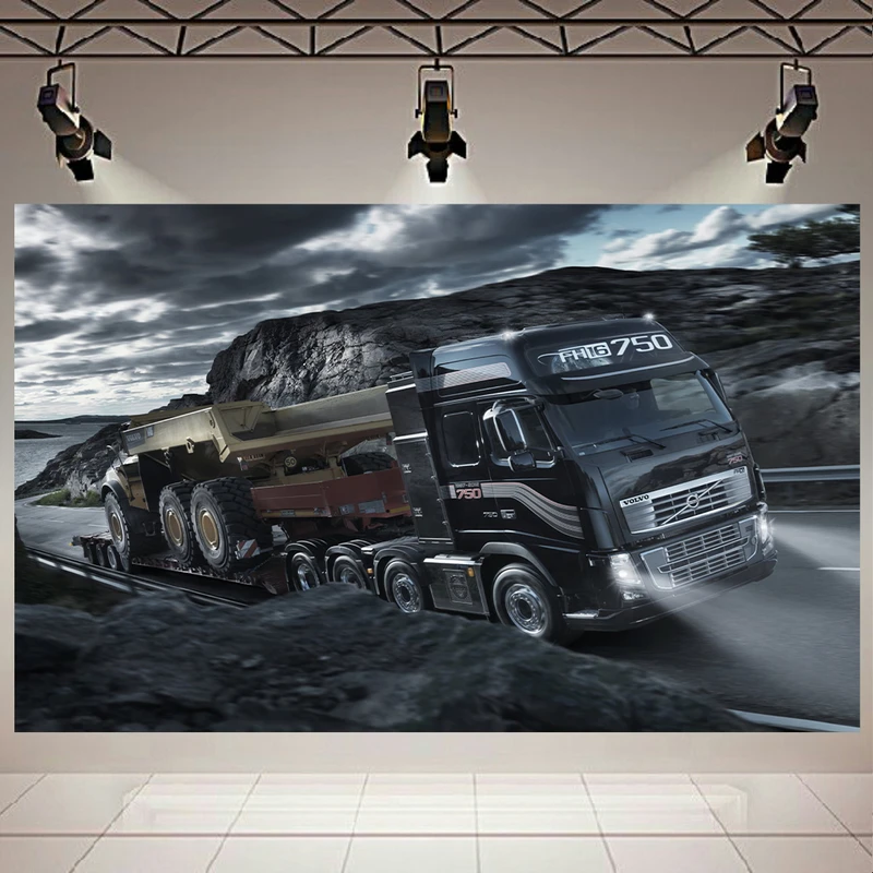 تابلو بوم طرح ماشین سنگین مدل Volvo FH16750 کد AR2422