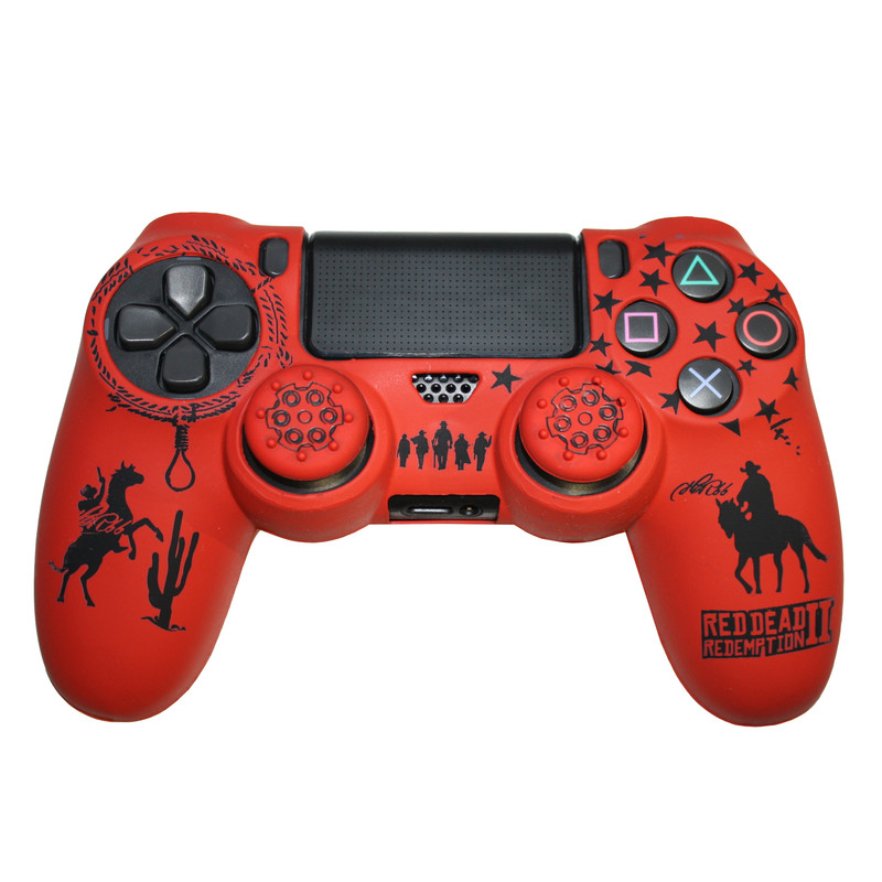 محافظ دسته پلی استیشن ۴ مدل red dead 200 به همراه روکش آنالوگ